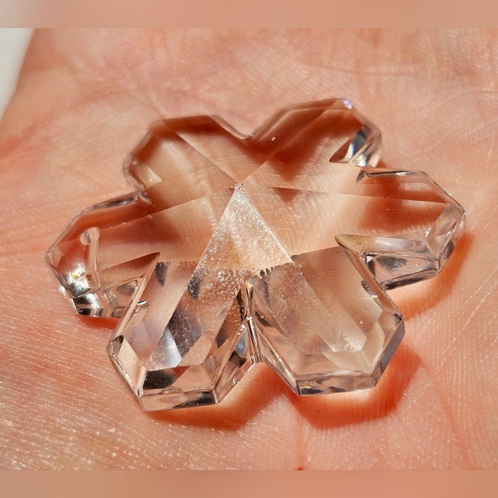 Swarovski 35mm Crystal Snowflake Austrian Clear Pendant Prism